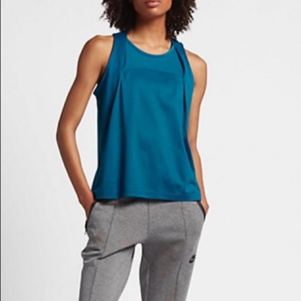 NIKE  Sport Bonded   Blue Tank Top